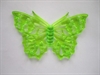 En Stor dekorations, grøn plast Sommerfugl.Vingefang. Ca. 13-14 cm.
